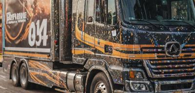 Custom truck striping
