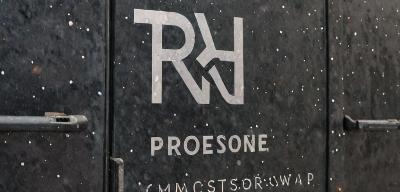 Logo application on truck